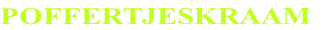 POFFERTJESKRAAM